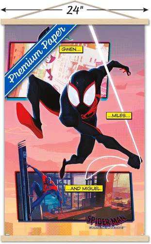 Miniatura 3 de Trends International Marvel Spider-Man: Across The Spider-Verse - Póster de pared de trío, 22.375 x 34 pulgadas, paquete de impresión premium