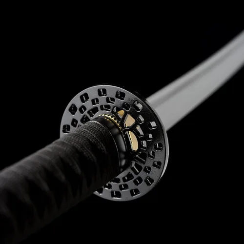 Miniatura 2 de Espada JIHPEN, Katana negra, espada samurái de espiga completa, afilada, hoja de acero de resorte con vaina negra - 41 pulgadas, variedad de estilos