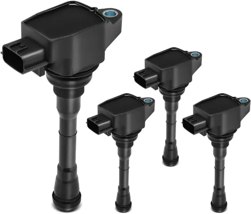YHTAUTO Juego de 4 bobinas de encendido de repuesto para Nissan Juke 2011-2017, Sentra Rogue 2017-2019, Rogue Sport 2017-2021 1.6L 2.0L L4