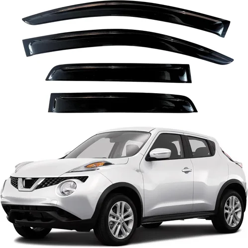 Miniatura 124 de KPY Visor de ventana compatible con Hyundai Tucson 2021-2025, 4 piezas de deflector de ventilación para ventana lateral, estilo Mugen, protector