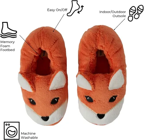Miniatura 5 de Kids Toddlers Whimsical Animal Critter Washable Slipper