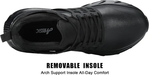 Miniatura 5 de ARISIC Zapatos de trabajo antideslizantes para hombres, zapatillas de deporte impermeables para restaurante para hombres, zapatos Trabajo Comfort