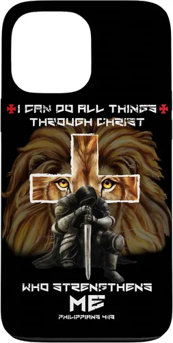 Miniatura 21 de Fundas para iPhone 11 Christian Phone Cases Men Bible Verse Philippians 4:13 Lion Case