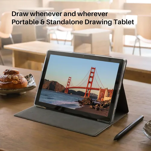Miniatura 2 de HUION Kamvas Slate 10 - Tableta de dibujo independiente, no necesita computadora, con pantalla completamente laminada, tableta de arte digital