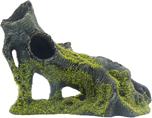 Miniatura 6 de Ornamento de acuario, perro robot de resina, decoración de pecera, cueva para esconderse de peces Betta, accesorios de acuario para peces Betta