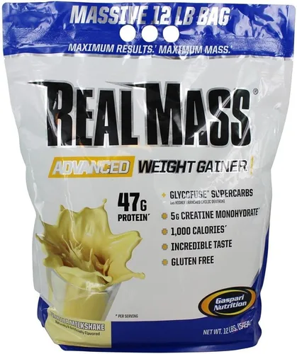 Miniatura 2 de Gaspari Nutrition Masa real: ganador de peso avanzado, mezcla de proteínas y carbohidratos complejos, 1.76 oz de proteína, 0.56 oz de EAA, sin