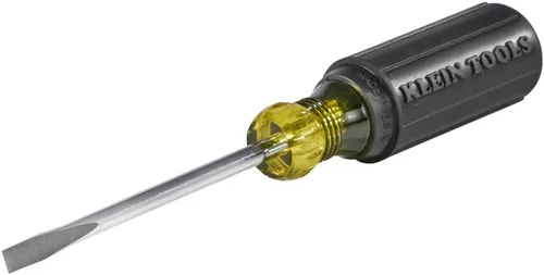 Miniatura 2 de Klein Tools 605-4B - Destornillador de punta de gabinete de doblado de alambre de 4 pulgadas, fabricado en EE. UU