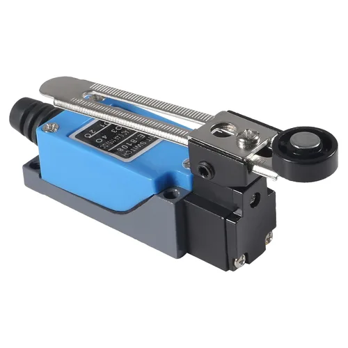 Miniatura 2 de ME-8108 Interruptor de límite de brazo de palanca de rodillo ajustable Interruptor de límite momentáneo NC-NO para molino CNC láser Plasma 3D