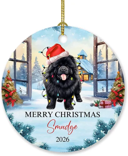 Miniatura 16 de Adorno de perro de Alaskan Malamute personalizado, árbol de Navidad, adorno de perro de Malamute de Alaska, regalos para amantes de los perros