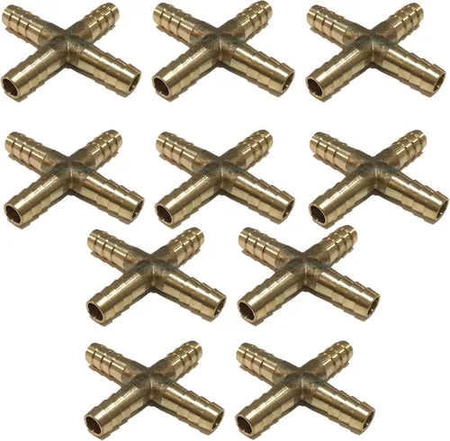 Miniatura 4 de 3/8 "Manguera de identificación de manguera de púas de intersección cruzada para combustible/aire/agua/aceite/gas/WOG (cantidad 01)