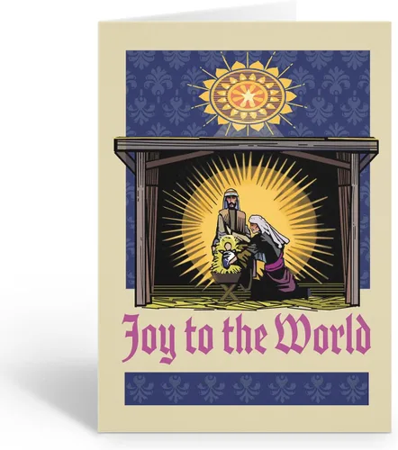 Stonehouse Collection | El nacimiento del bebé Jesús | Tarjetas de Navidad de la escena de la Natividad | 18 tarjetas y sobres en caja de vacaciones