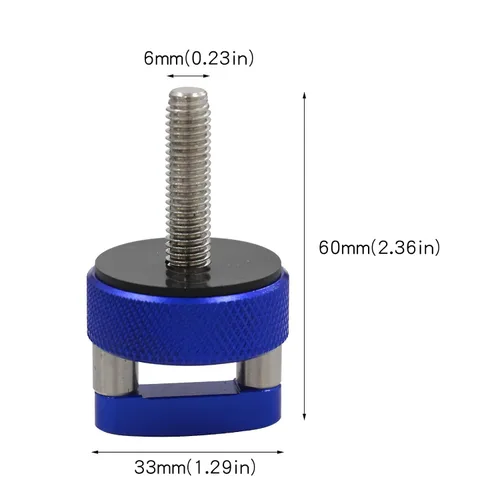 Miniatura 2 de Pernos de Liberación Rápida para Techo Duro Azul, Tornillos de Mariposa para Techo Duro con Anillo en D Integrado Compatible con Jeep Wrangler JK
