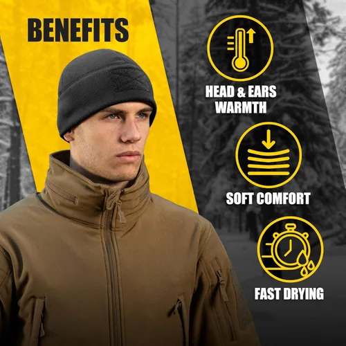 Miniatura 4 de M-Tac Gorra táctica de lana para reloj - Gorro de invierno Elite - Panel de parches