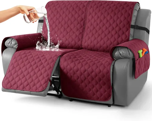 Miniatura 39 de TAOCOCO Fundas reclinables 100% impermeables, con correas para las piernas, funda de sofá reclinable reversible para silla reclinable, protector