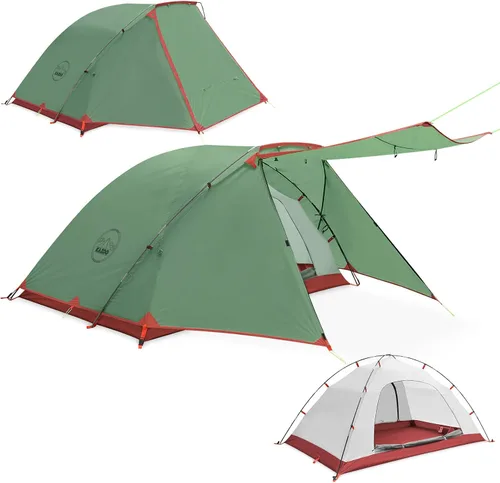 Miniatura 8 de KAZOO Tienda de campaña para 2/4 personas al aire libre impermeable para la familia, tiendas grandes para 2/4 personas, fácil instalación, tienda