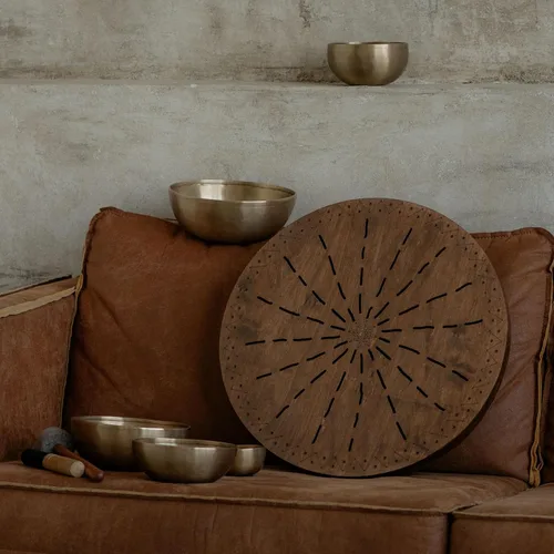 Miniatura 5 de Tambor oceánico de madera de cascada de 20 pulgadas meditativo para baño de sonido relajante forma de géiser (sin bolsa)