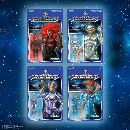 Miniatura 7 de Super7 SilverHawks Bluegrass (Versión de juguete) Figura de reacción - Figura de acción de SilverHawks de 3.75" con accesorio, coleccionables