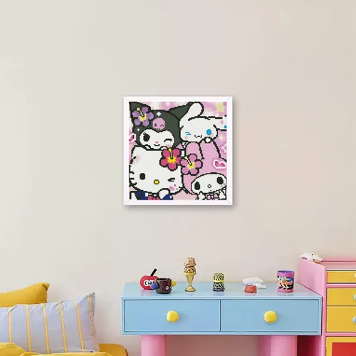 Miniatura 3 de PSCH Kits de arte de diamantes para adultos, kits de pintura de diamantes de dibujos animados para adultos, arte de diamantes de taladro completo