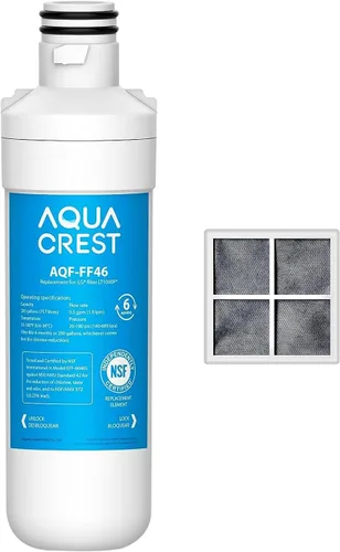 Miniatura 15 de AQUA CREST LT1000PC ADQ747935 MDJ64844601 Filtro de agua para refrigerador certificado NSF, reemplazo para LG® LT1000P®, LT1000PCS, ADQ74793501