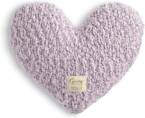 Miniatura 9 de DEMDACO Giving Collection - Almohada de corazón ponderada gris topo gris pardo para ropa de cama, almohada decorativa, idea de regalo significativa