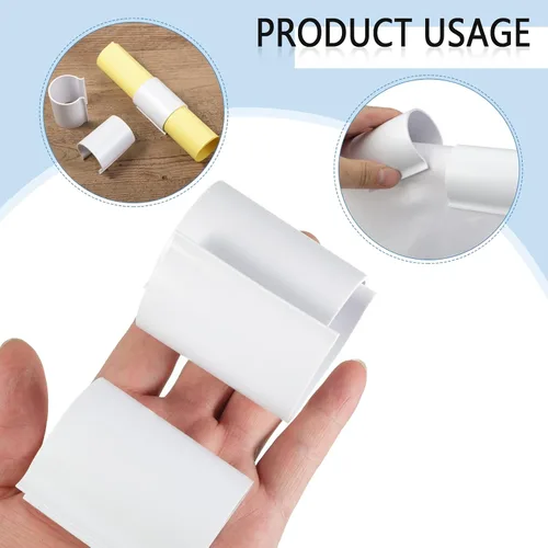 Miniatura 2 de Jetec 16 clips blancos para cubierta de piscina para piscinas sobre el suelo, abrazaderas de PVC para piscina, clips de cubierta de protección