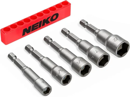 Miniatura 11 de NEIKO 10048A Juego de Brocas de Seguridad de 100 Piezas Acero Cr-V Adaptadores de 1/4 de Pulgada Phillips Ranurado Hexagonal Torx Star A Prueba