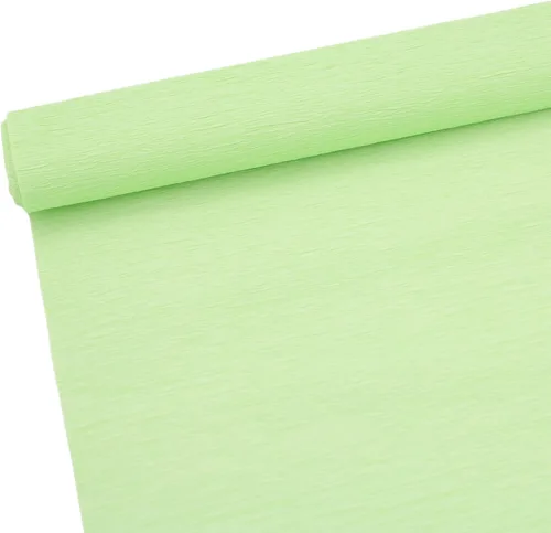 Miniatura 20 de Rollo de papel crepé de alta calidad de 2.47 oz para hacer flores, hojas de papel crepé blanco, verde, rosa, 10 pulgadas de ancho, 8 pies