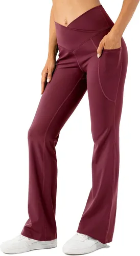 Miniatura 5 de Lavento Pantalones de yoga acampanados para mujer con corte de bota