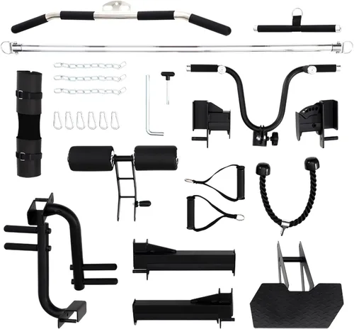 Miniatura 9 de Altas Strength 3058G Smith Machine - Gimnasio en casa con pilas dobles de peso de 200 libras, capacidad de 1,000 libras, jaula de alimentación