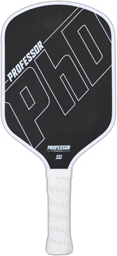 Professor PhD Pala de Pickleball de Fibra de Carbono Premium en Bruto - Aprobada por USA Pickleball - Núcleo en Forma de Panal - Potencia y Control
