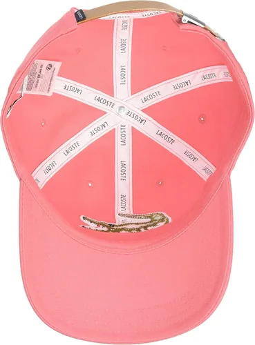 Miniatura 3 de Lacoste Men's Big Croc Twill Adjustable Leather Strap Hat
