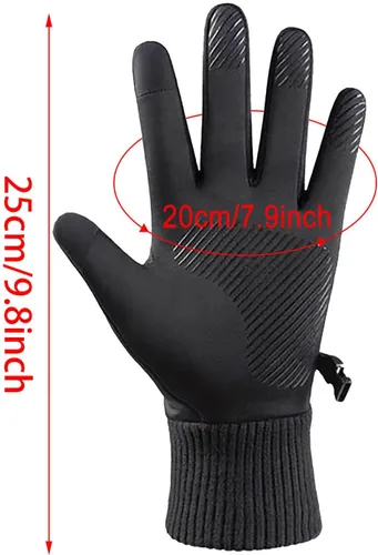Miniatura 3 de Guantes de esquí y nieve Guantes de snowboard de invierno para hombres y mujeres para clima frío, dedos táctiles, guantes de esquí de nieve