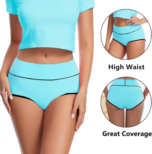 Miniatura 2 de Migbean Ropa interior de cintura alta para mujer, ropa interior para mujer, bragas para mujer, ropa interior de talla grande para mujer, bragas