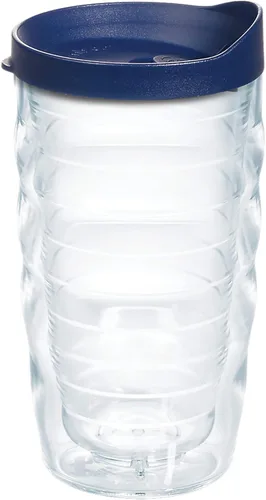 Miniatura 84 de Taza de viaje Tervis de doble pared transparente y colorida con tapa fabricada en Estados Unidos mantiene las bebidas frías y calientes, 24 onzas