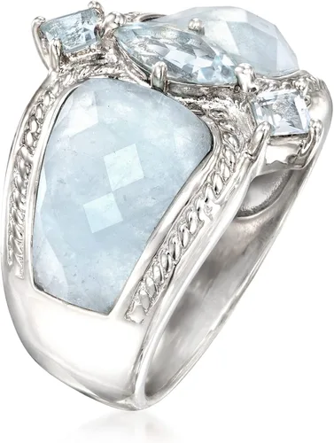 Miniatura 3 de Ross-Simons 5.85 ct. t.w. Aquamarine Ring in Sterling Silver