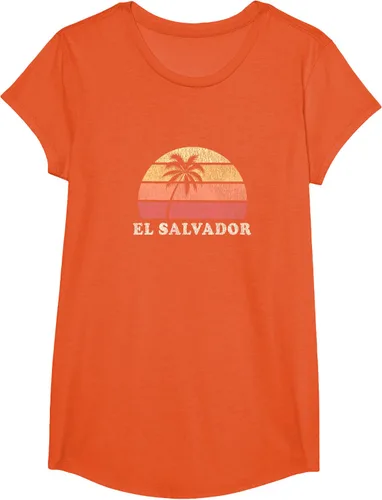 Miniatura 35 de El Salvador Vintage 70s Retro Throwback Design Camiseta, Azul