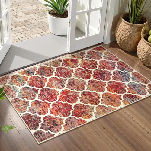 Miniatura 63 de Lahome Alfombra marroquí para pasillo – Alfombra antideslizante lavable de 2 x 6 pies con parte trasera de goma, suave y no desprende pelo, alfombra