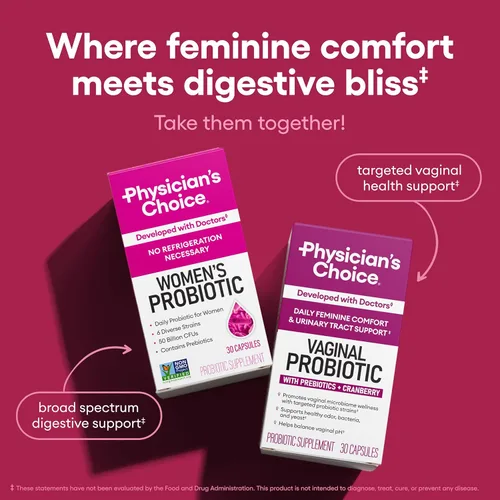 Miniatura 7 de Physician's Choice Probióticos - Equilibrio de PH, Digestivo, UT y Salud Femenina - 50 mil millones de UFC - 6 cepas únicas para mujeres