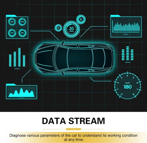 Miniatura 6 de Escáner de diagnóstico Bluetooth OBD2 para automóvil, ELM327 Herramienta de lectura y reinicio de código de motor, dispositivo de monitor de datos