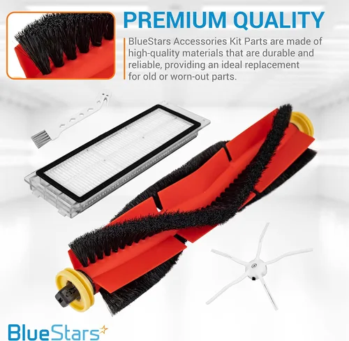 Miniatura 5 de BlueStars Piezas de repuesto compatibles con Roborock S6 Pure S6 E4 S4 S4 Max S5 S5 Max E2 E3 E5 E20 E25 E35 S50 S65 Xiaomi Mijia Robot Aspirador