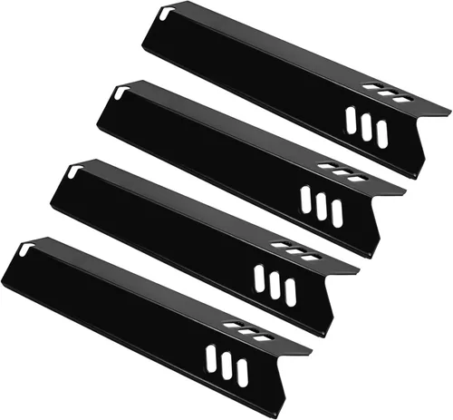 Unicook Paquete de 4 piezas de repuesto de placas de calor para parrilla de 15 pulgadas para Dyna-Glo DGF510SSP, DGF493BNP, cubiertas de quemador de