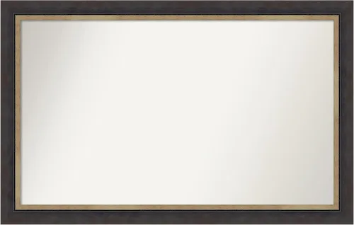 Miniatura 331 de Amanti Art Espejo personalizado, espejo de baño negro Astor, espejo de pared o espejo de tocador de baño sobre el fregadero (25 x 25 pulgadas)