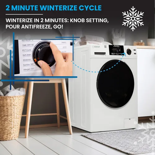 Miniatura 6 de Lavadora secadora todo en uno Equator VENTED-DRY 30% más rápido que el condensado 15lb 110V en blanco