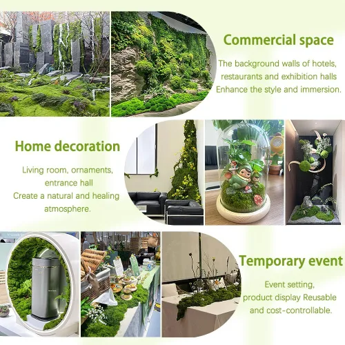 Miniatura 4 de Musgo verde falso para manualidades, musgo verde falso para plantas en maceta, plantas en maceta de imitación para decoración de manualidades, arte