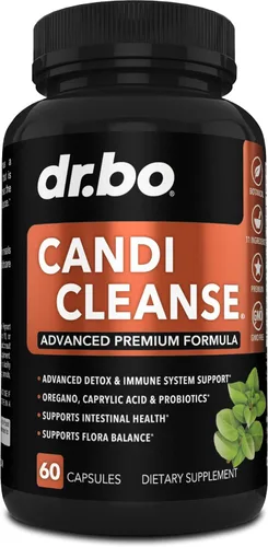 Candi Cleanse Suplemento de apoyo píldoras – Suplementos anticrecimiento excesivo para mujeres y hombres – Limpiador de complejo probiótico de