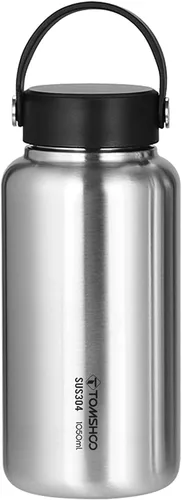 HUIOP Botella de agua deportiva a prueba de fugas de acero inoxidable de 35.5 fl oz para fitness, correr, yoga, senderismo