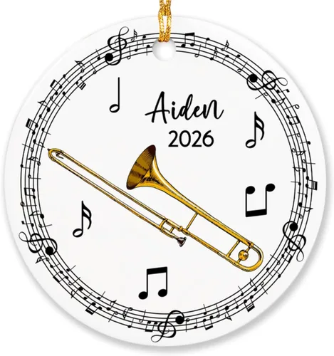Miniatura 14 de Adorno de acordeón personalizado de Navidad, adorno de instrumento musical de acordeón para árbol de Navidad 2025, adorno de acordeón regalo