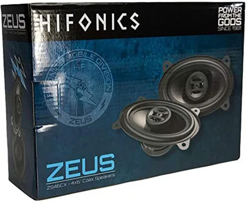 Miniatura 5 de Hifonics ZS46CX Zeus - Altavoces coaxiales para automóvil (negro, par) - Altavoces coaxiales de 4 x 6 pulgadas, 200 vatios, audio de coche de 2