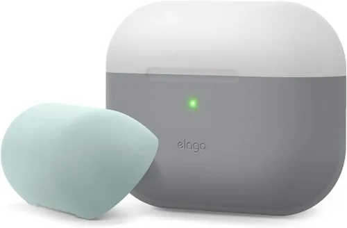 Miniatura 9 de elago Duo - Funda compatible con AirPods Pro, 2 tapas + 1 cuerpo, soporta carga inalámbrica, [azul coral, azul brillante + amarillo]