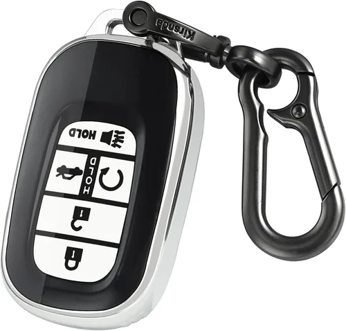Miniatura 7 de Kirsnda para Honda funda para llavero, estuche con llavero, protección de TPU suave para llave/piel, 5 botones para 2022 2023 Accord Civic HR-V CR-V